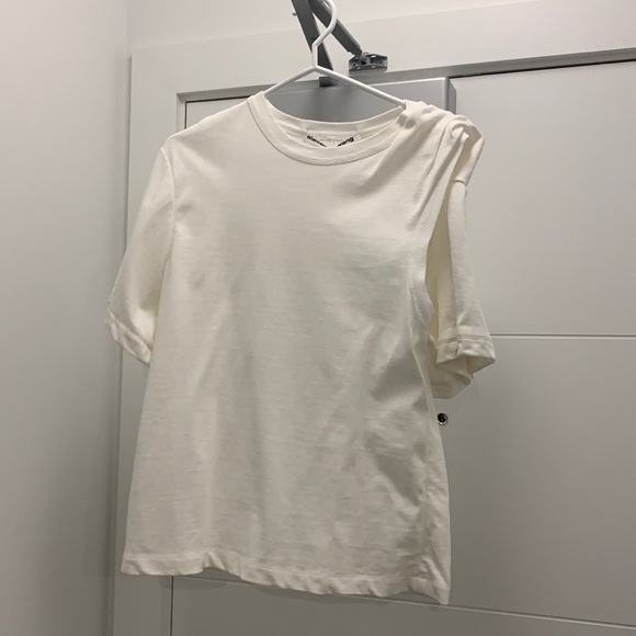 Alexander Wang Draped Short Sleeve Tee - Picture 2 of 5